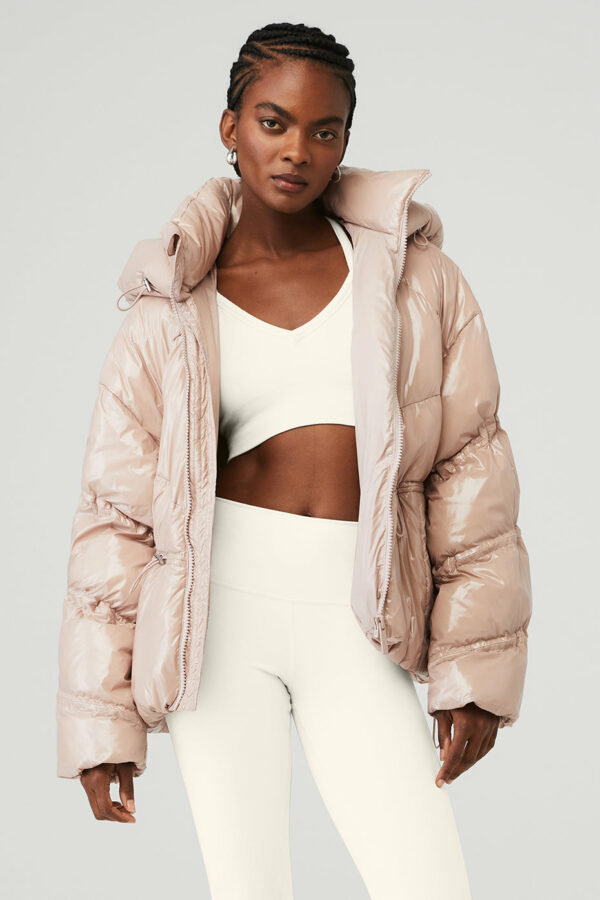 Alo Yoga | Stunner Puffer Jacket in Dusty Pink