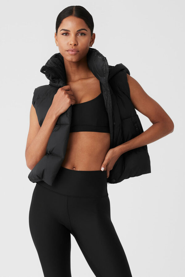 Alo Yoga | Gold Rush Puffer Vest in Black