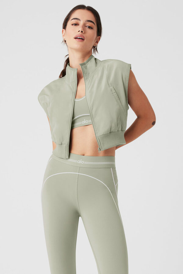 Alo Yoga | In Motion Vest in Limestone Green