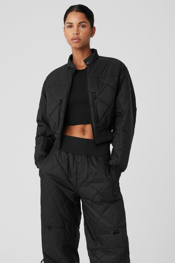 Alo Yoga | Snowrider Puffer Jacket in Black