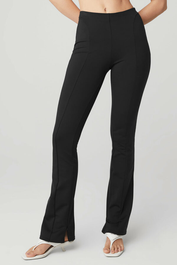 Alo Yoga | High-Waist Zip It Flare Legging in Black