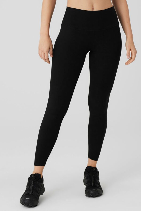 Alo Yoga | Alosoft High-Waist 7/8 Highlight Legging in Black