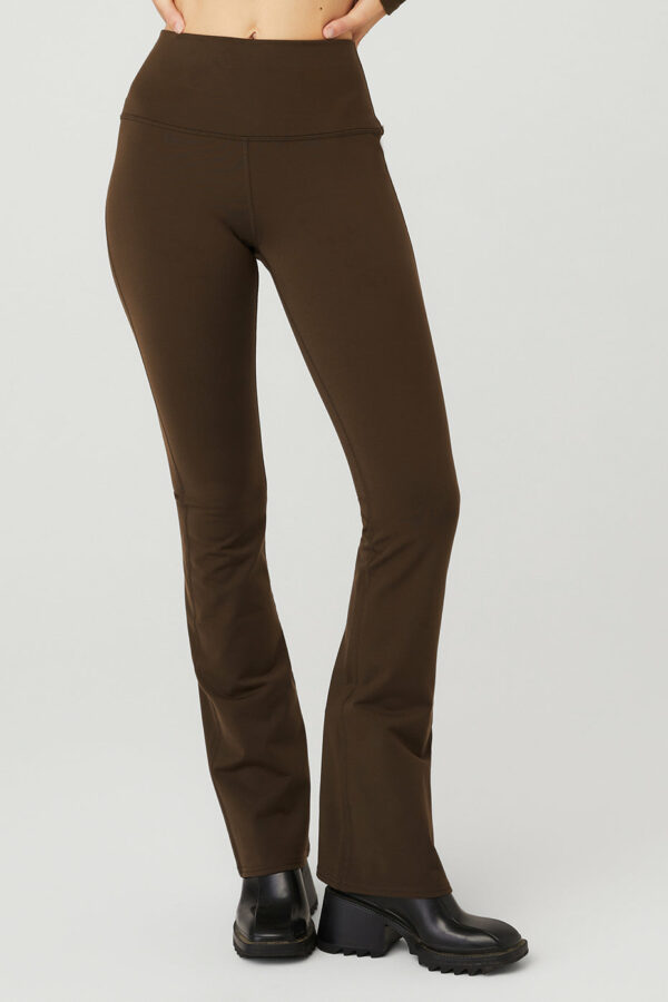 Alo Yoga | Airbrush High-Waist Bootcut Legging in Espresso Brown