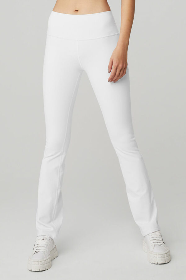 Alo Yoga | Airbrush High-Waist 7/8 Bootcut Legging in White