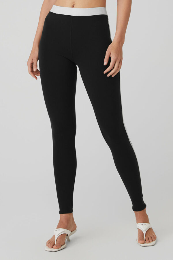 Alo Yoga | Airbrush High-Waist Streamlined Legging in Black/White