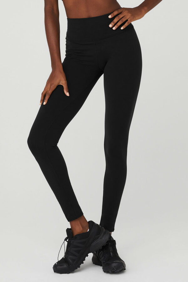 Alo Yoga | Airbrush Winter Warm High-Waist Nocturne Legging in Black