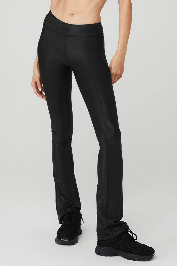 Alo Yoga | Super Shine Low-Rise Bootcut Legging in Black