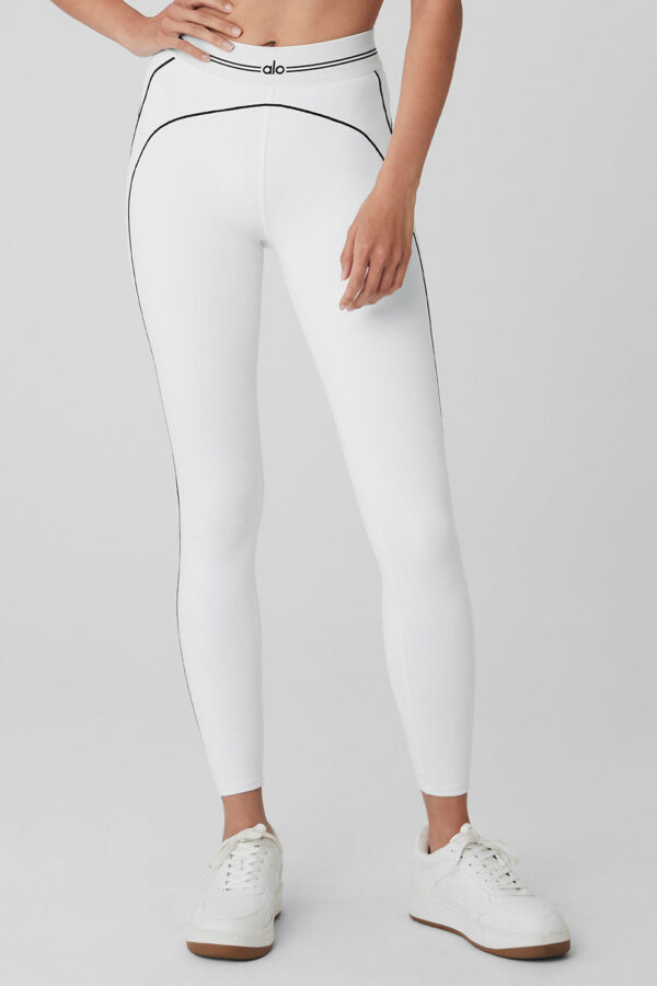 Alo Yoga | Airbrush High-Waist Heart Throb Legging in White