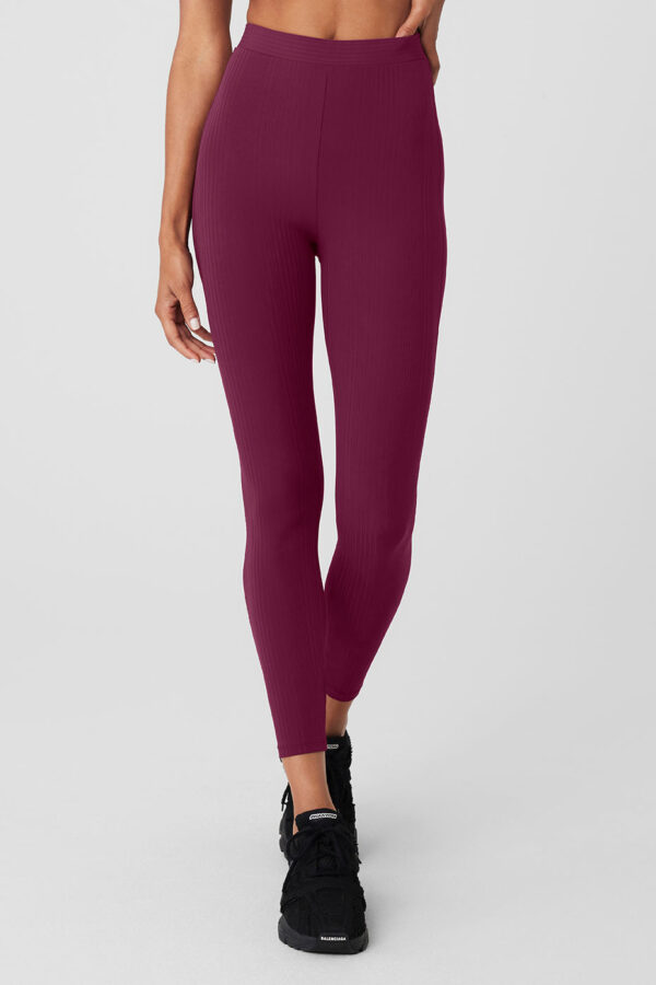 Alo Yoga | High-Waist 7/8 Run It Back Legging in Wild Berry Pink