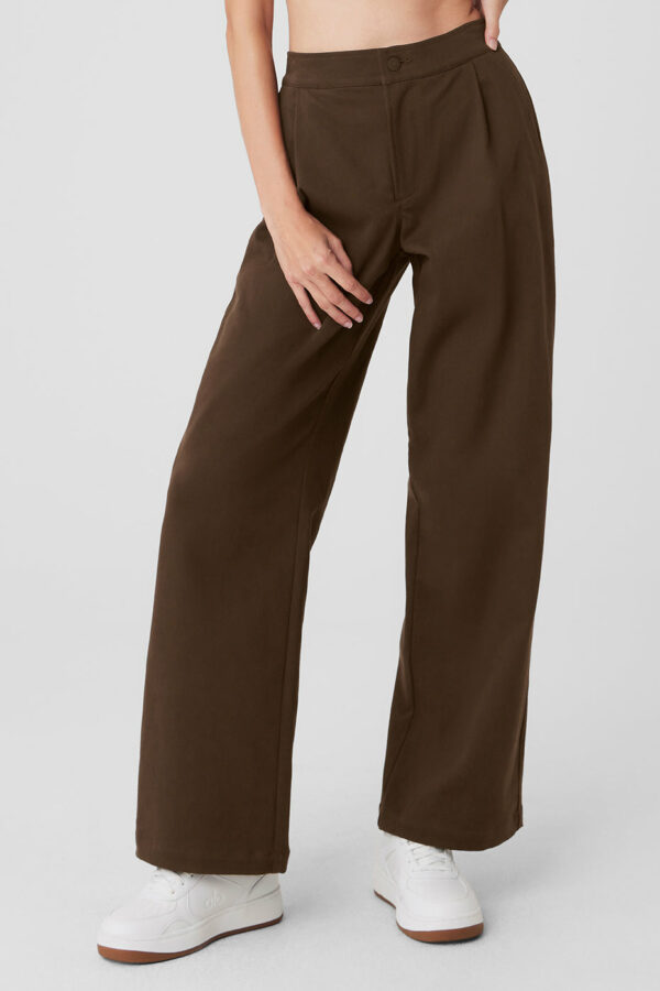 Alo Yoga | Road Trip Trouser in Espresso Brown