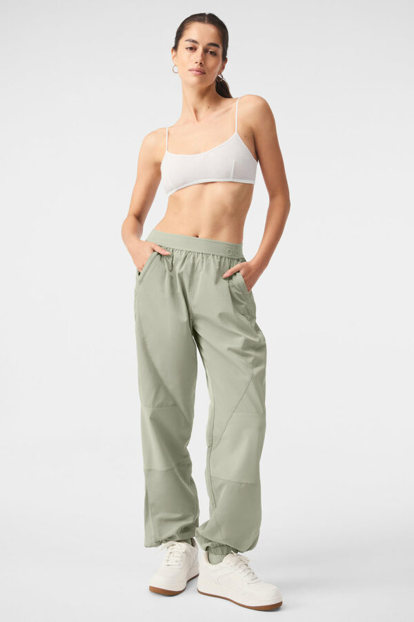 Alo Yoga | Mixed Media Reinvention Jogger Pants in Limestone Green