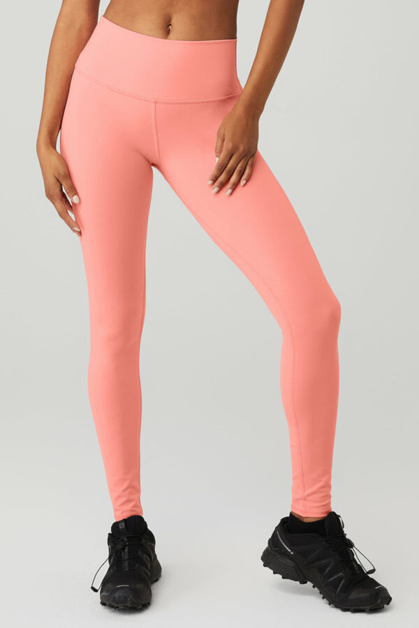 Alo Yoga | High-Waist Airbrush Legging in Strawberry Lemonade Pink