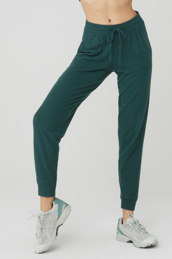 Alo Yoga | Soho Sweatpant in Midnight Green