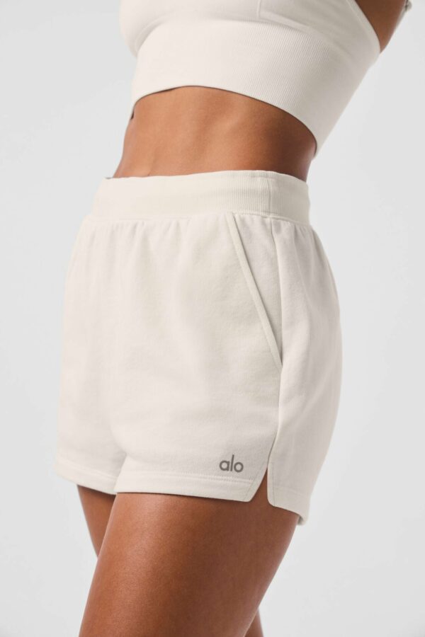 Alo Yoga | Low Key Sweat Short in Ivory White