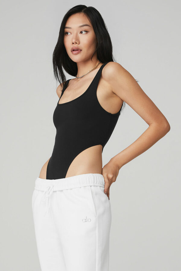 Alo Yoga | Airbrush Hot Shot Bodysuit in Black