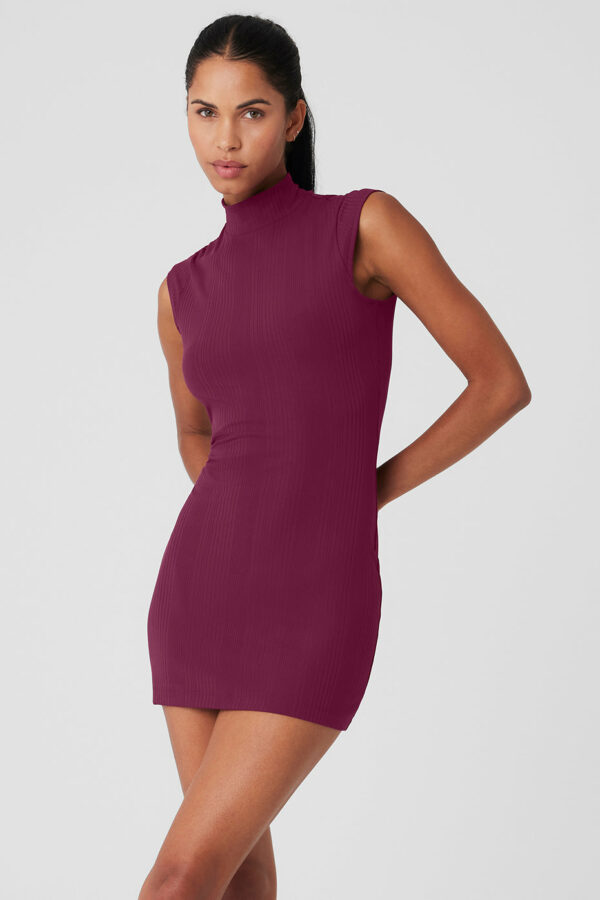 Alo Yoga | Run It Back Dress in Wild Berry Pink