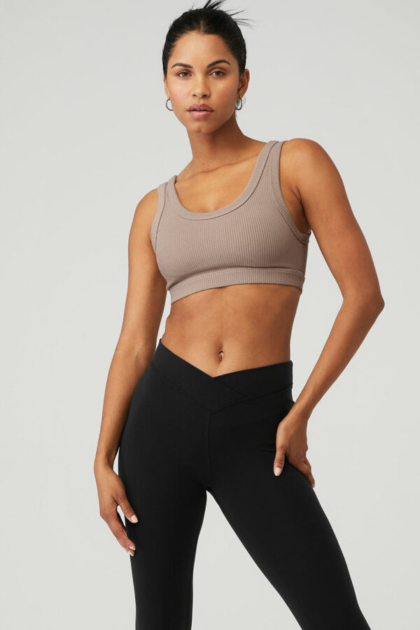 Alo Yoga | Wellness Bra in Taupe Beige