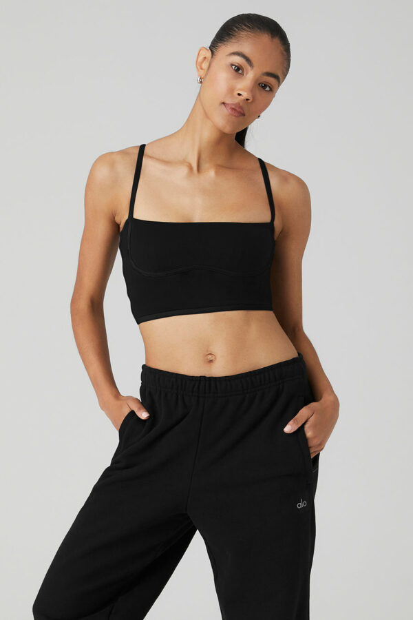 Alo Yoga | Airbrush Streamlined Bra Tank Top in Black