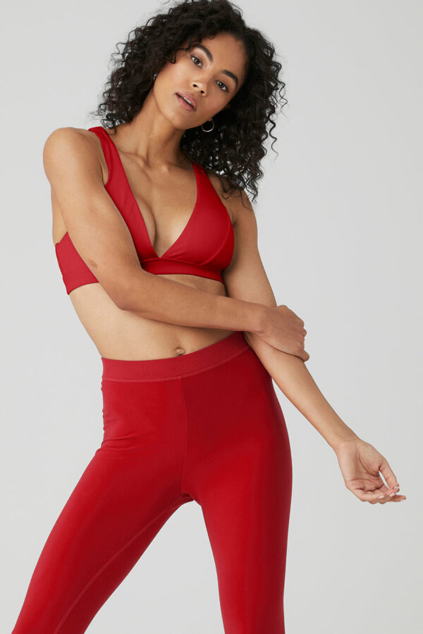 Alo Yoga | Alosoft Show Stopper Bra in Classic Red