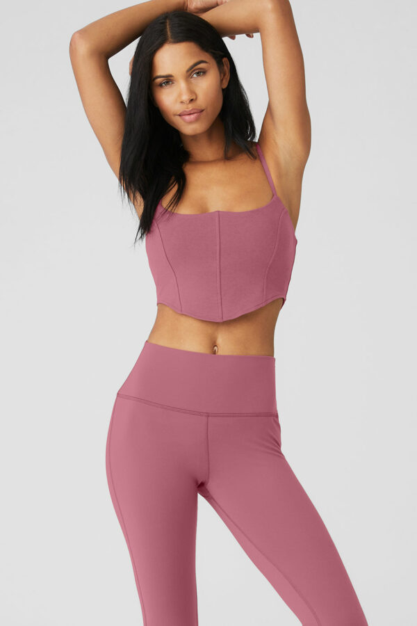 Alo Yoga | Soft Sculpt Bra Tank Top in Mars Clay Pink