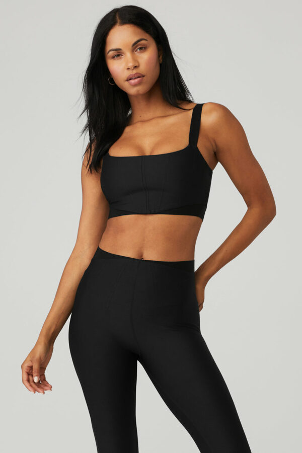 Alo Yoga | Airlift Corset Bra in Black