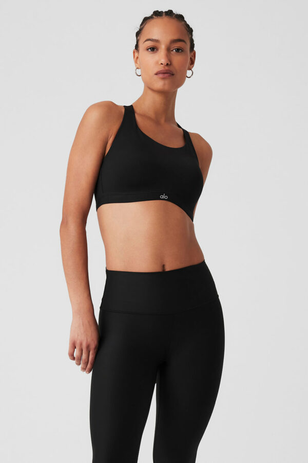 Alo Yoga | Power Move High Impact Bra in Black: 32D