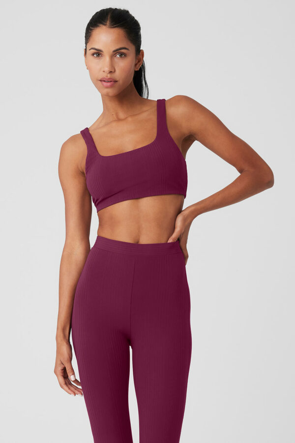 Alo Yoga | Run It Back Bra in Wild Berry Pink