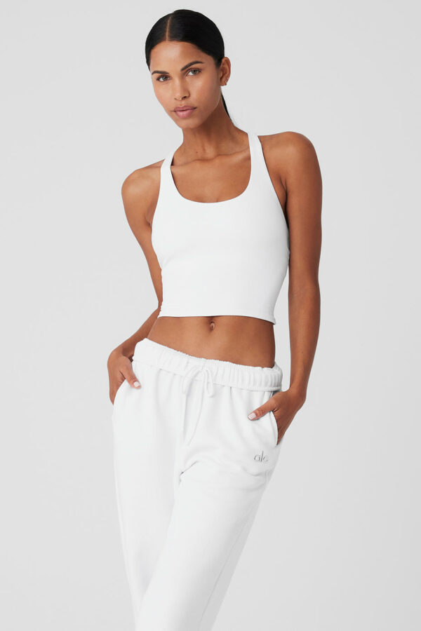 Alo Yoga | Sleek Back Bra Tank Top in White