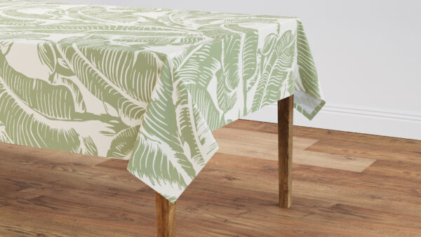 The Inside | Tablecloth 56" x 90" | Sage Martinique Encore