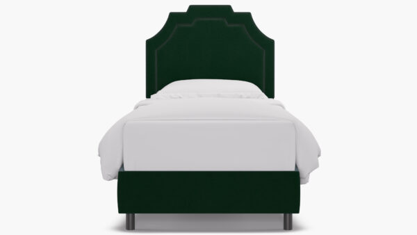 The Inside | Art Deco Bed | Emerald Velvet