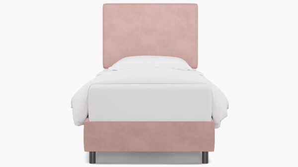 The Inside | Square Back Bed | Blush Velvet