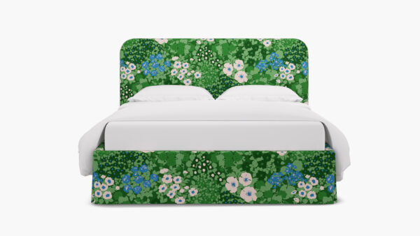 The Inside | Skirted Platform Bed | Bluebird Million Flowers