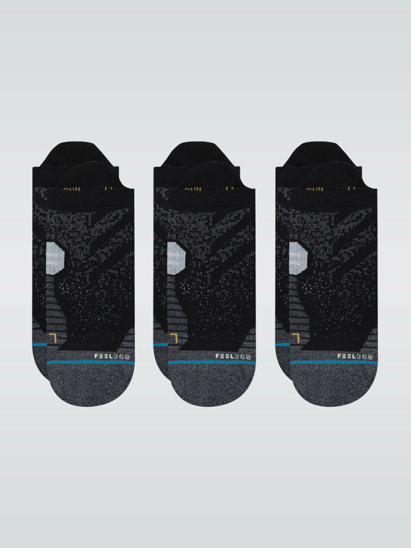 Stance Run Tab St 3 Pack Socks - Black