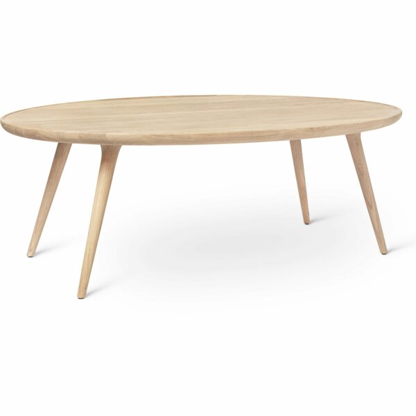 Mater | Accent Oval Lounge Table - Matte Lacquered Oak