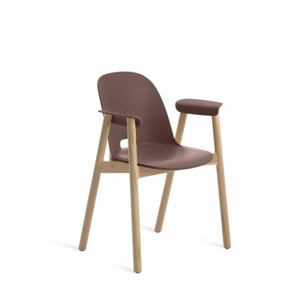 Emeco | Alfi Armchair - Dark Brown / Ash