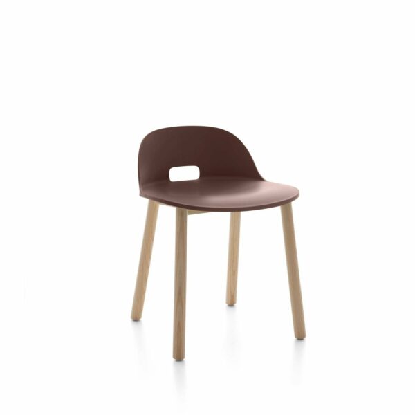 Emeco | Alfi Low Back Chair - Dark Brown / Ash