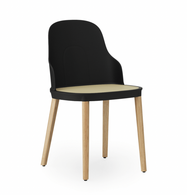 Normann Copenhagen | Allez Molded Wicker Chair - Oak - Black