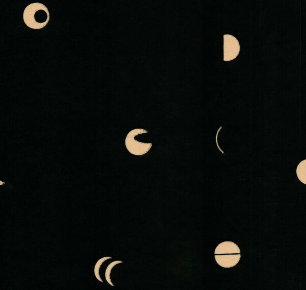 Hawkins New York | Alyson Fox Wallpaper - Spaced Moons - Black