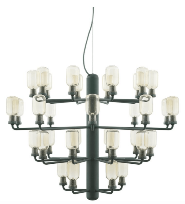 Normann Copenhagen | Amp Chandelier - Gold/Green / Large