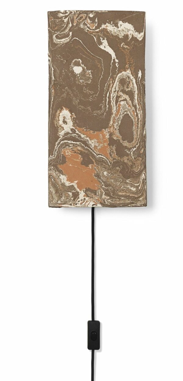 Ferm Living | Argilla Wall Lamp - Rectangular - Marble Mocha