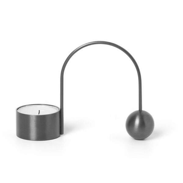 Ferm Living | Balance Tealight Holder - Black Brass