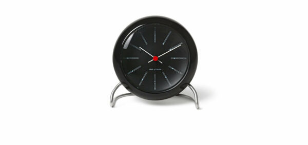 Arne Jacobsen Clocks | Bankers Alarm Clock - Black