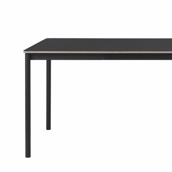 Muuto | Base Table - Large - 98.4" x 35.4" / Black Top/Plywood/Black Base