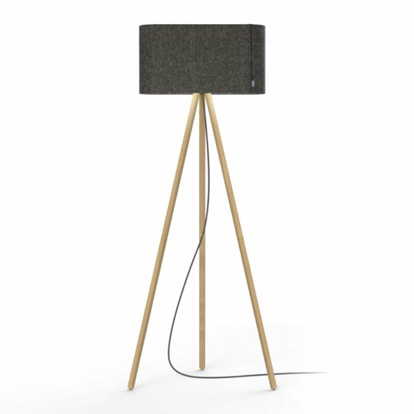 Pablo Designs | Belmont Floor Lamp - Charcoal / Oak