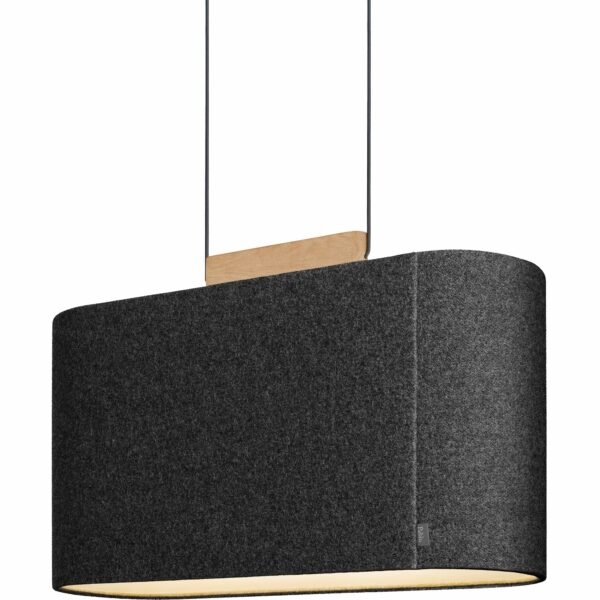 Pablo Designs | Belmont Pendant - 22" Shade / Charcoal