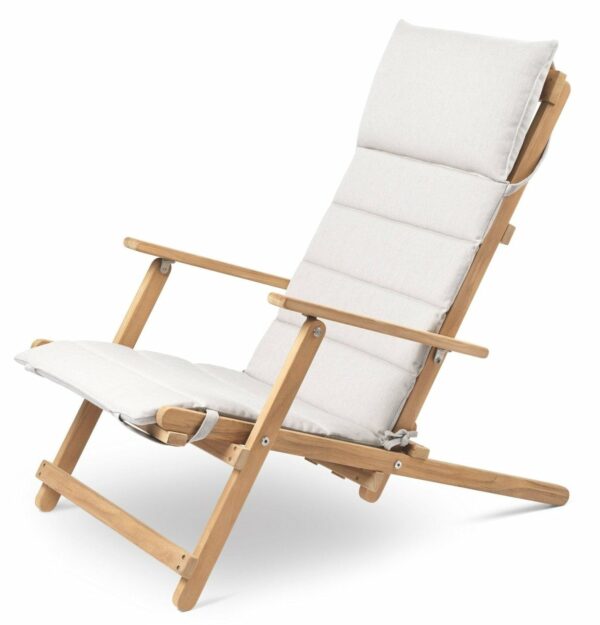 Carl Hansen & Son | BM5568 Deck Chair - Add Heritage Papyrus Cushion