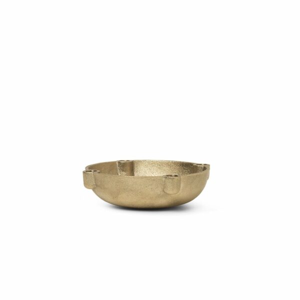 Ferm Living | Bowl Candle Holder - Casted Brass - Brass