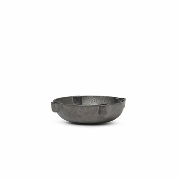 Ferm Living | Bowl Candle Holder - Casted Brass - Black Brass