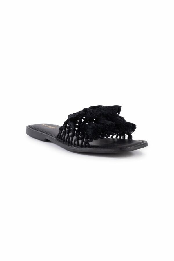 Seychelles Imports Inc SEYCHELLES CAMELLIA SLIDE SANDAL / BLACK