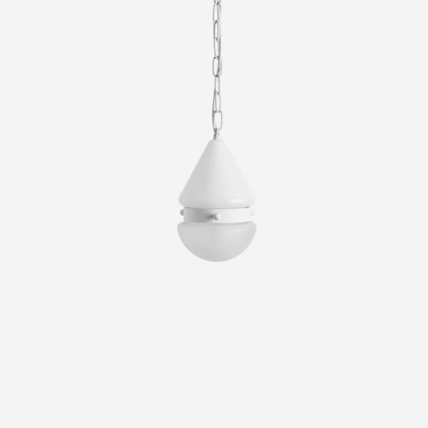 Workstead | Cardinal Hemisphere Pendant Small - Matte Black Enamel / 24" OAH